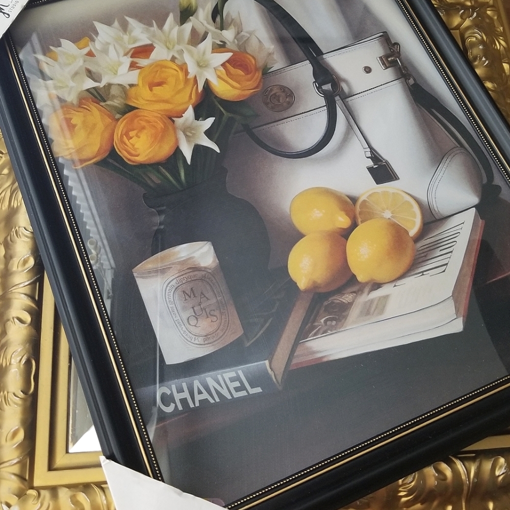 ❗Luxury Framed Wall Art Chanel Book, Vouge Book and Diptyque Candle❗
